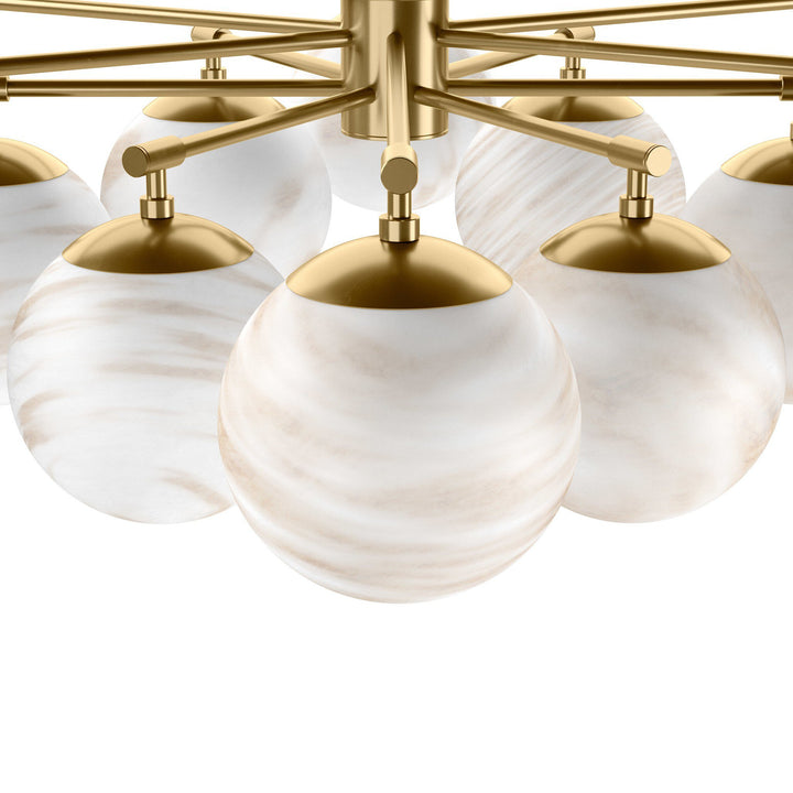 ORION 48"RD OPAL GLASS CHANDELIER