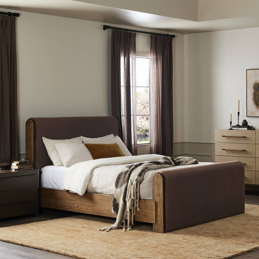 SLOANE COCOA VELVET BED