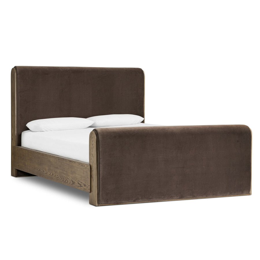 SLOANE COCOA VELVET BED