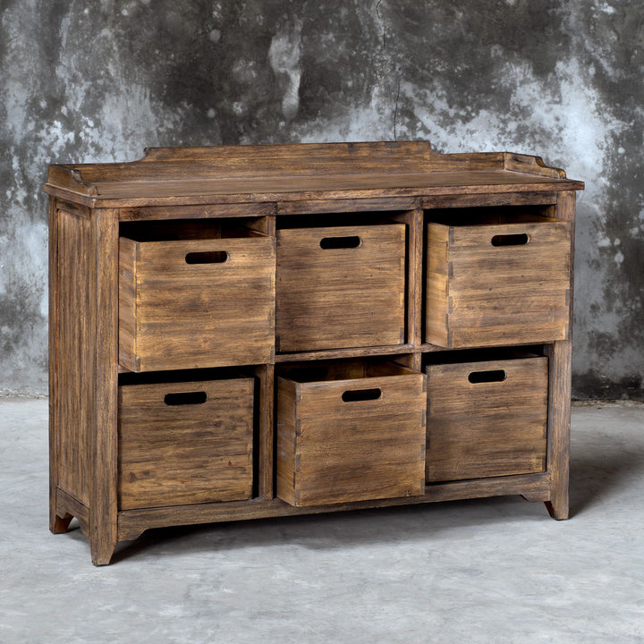 CUBBY CONSOLE CABINET