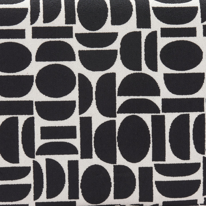 BLACK & WHITE GEO BENCH