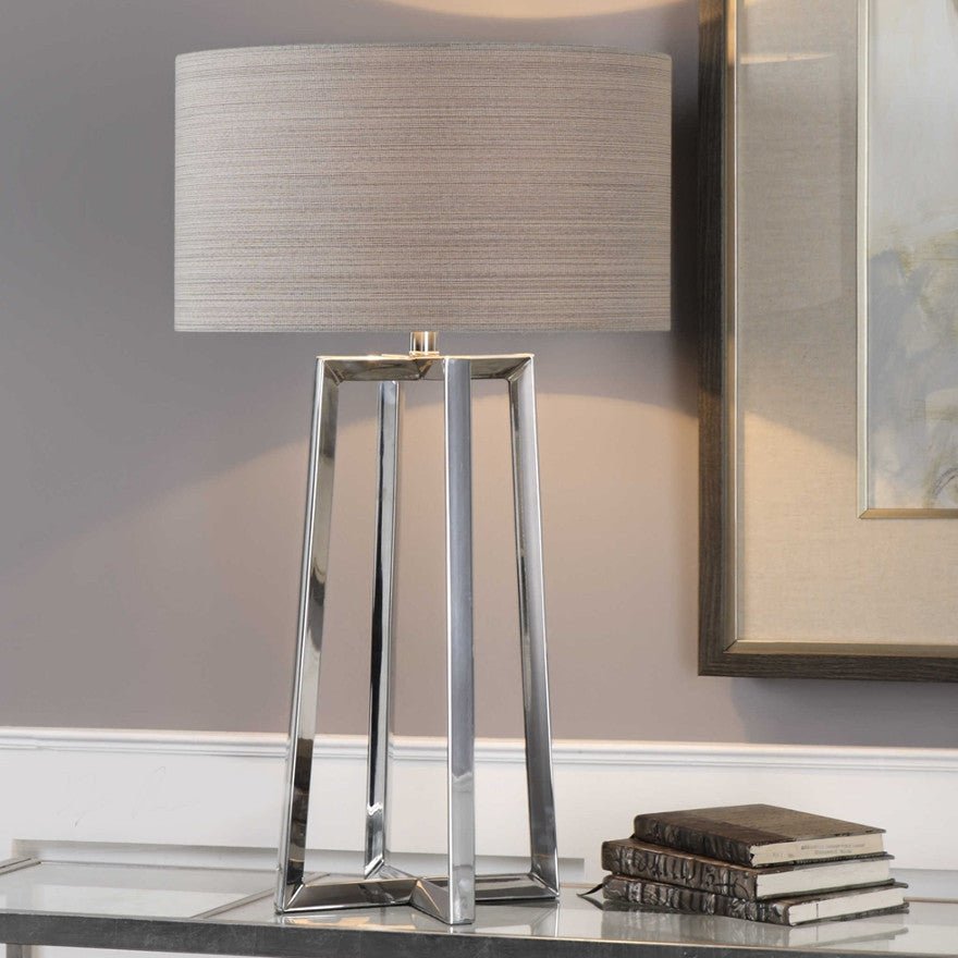 ALEXUS POLISHED CHROME TABLE LAMP