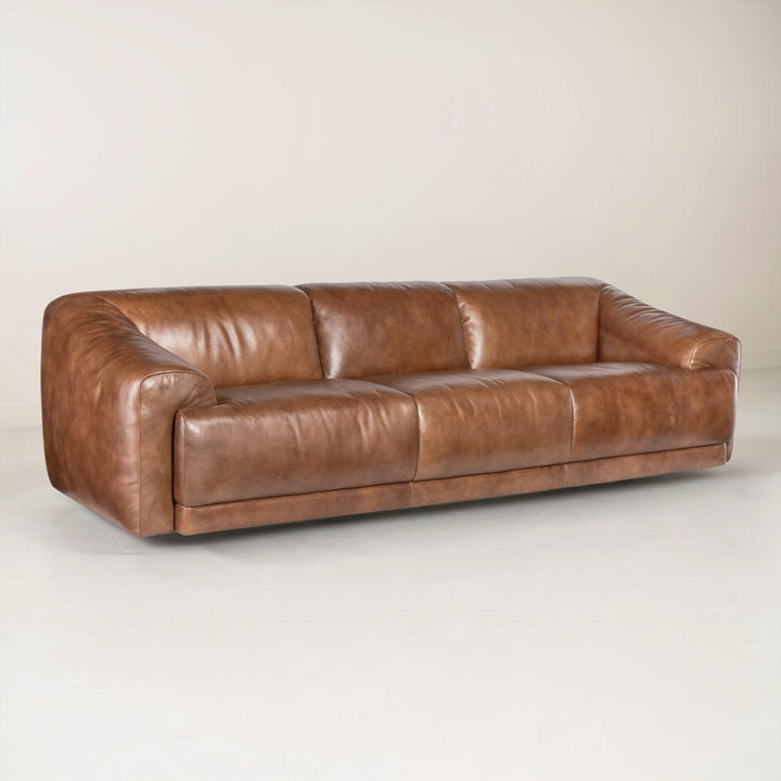 FLEETWOOD VINTAGE LEATHER 3-SEAT SOFA