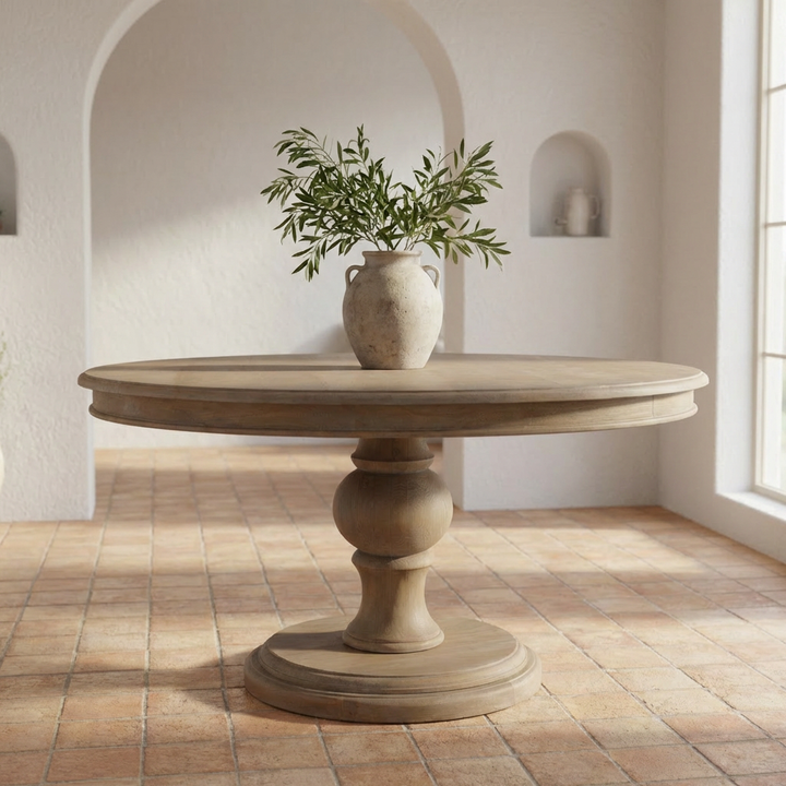 rustic brown wooden table