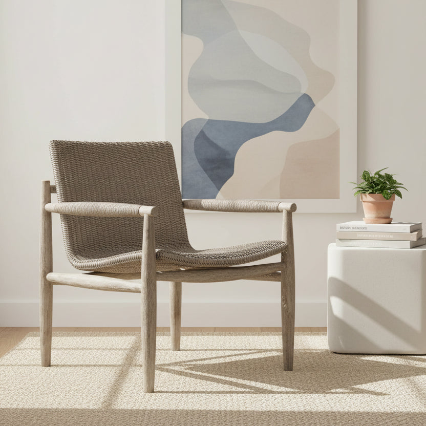 SUMBA WICKER OUTDOOR LOUNGE CHAIR