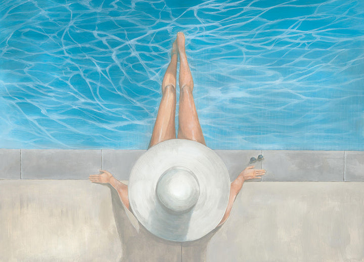 "Cool by the Pool" Canvas Art