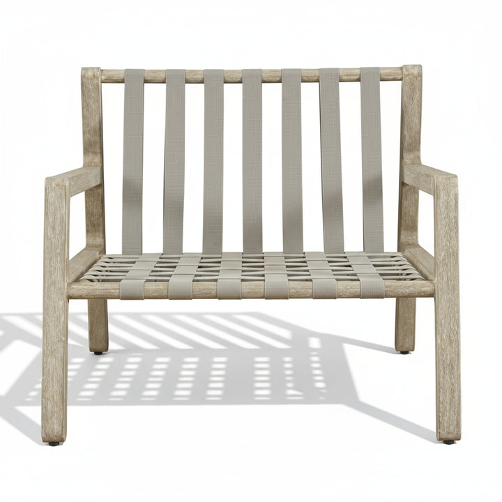 STRAPPED OUTDOOR LOUNGE CHAIR