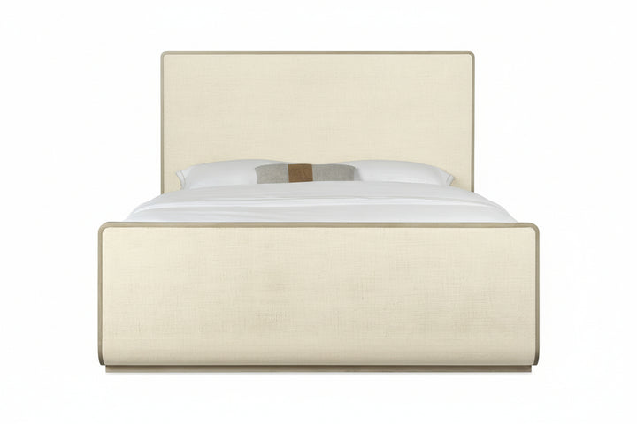 CASCADE BEACH BURLAP SLEIGH BED