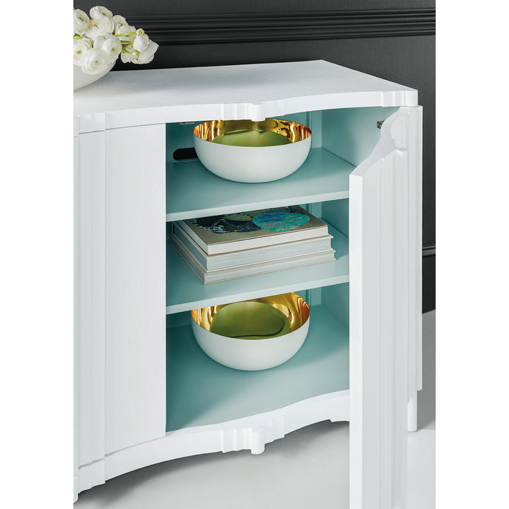 CORINTH FOUR DOOR ENTERTAINMENT CONSOLE - Closeup View