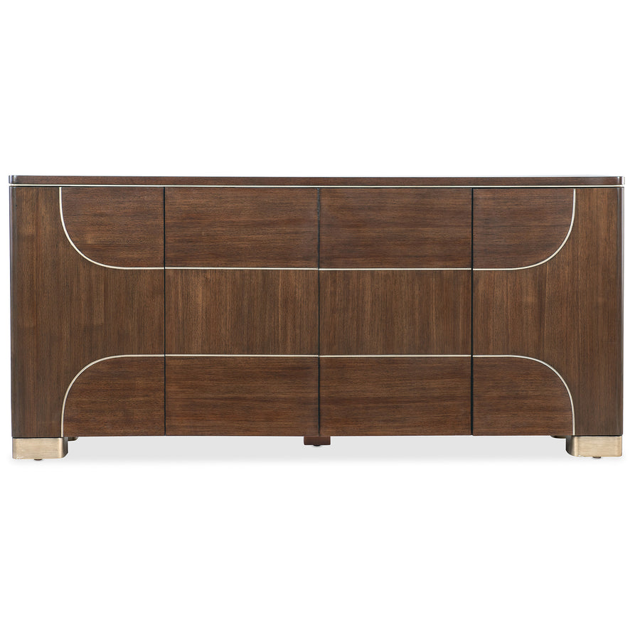 CONTOURS DARK WALNUT FINISH CREDENZA - Main View