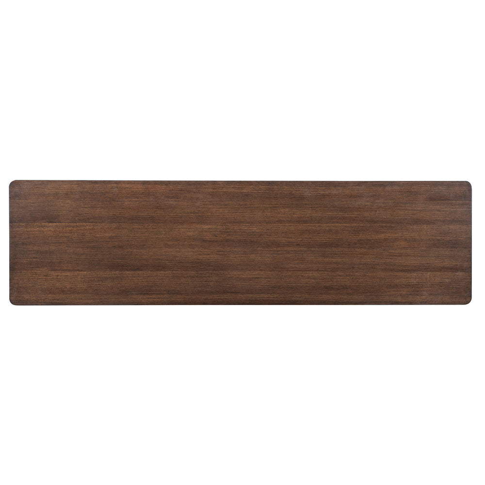 CONTOURS DARK WALNUT FINISH CREDENZA - Top View