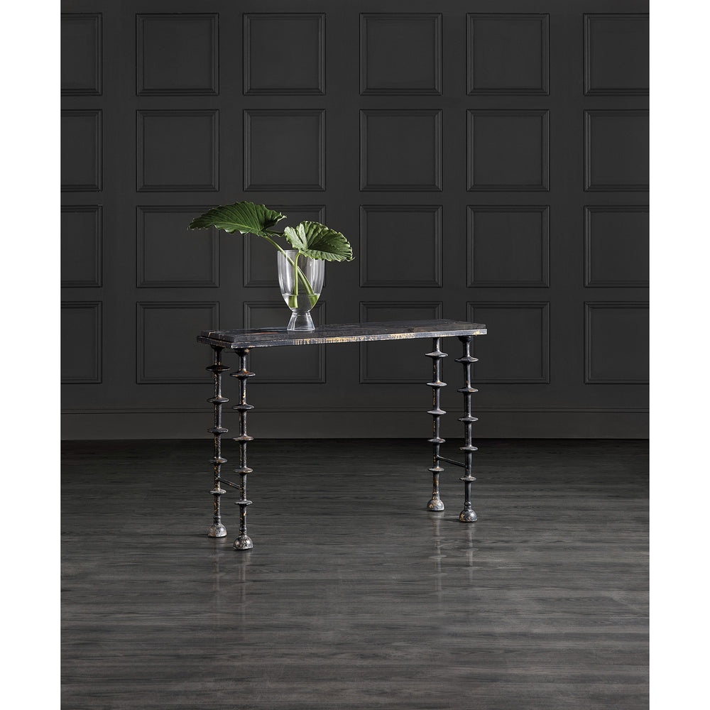 DARCIE STONE TOP HALL CONSOLE TABLE - Lifestyle View