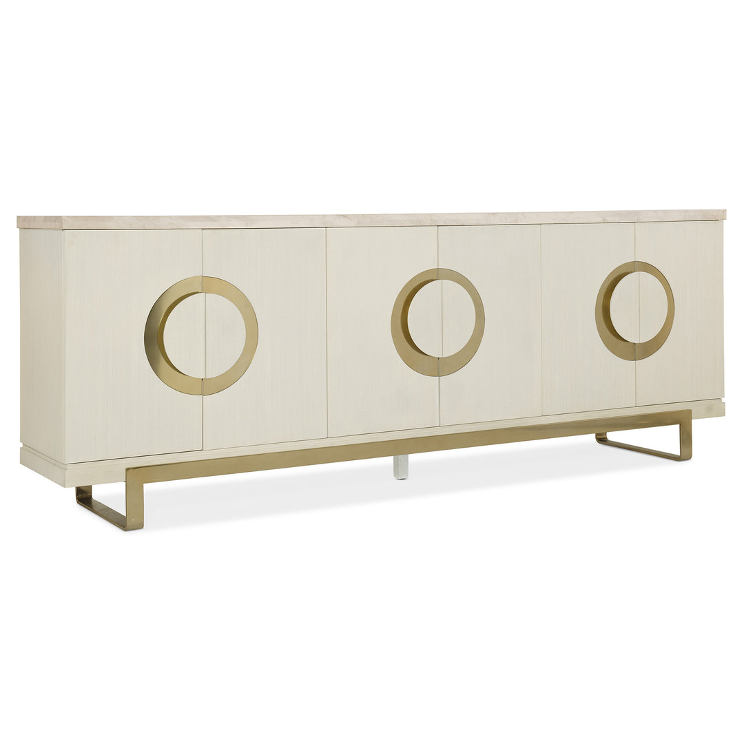 NOELLE CREAM FINISH CREDENZA - Main View