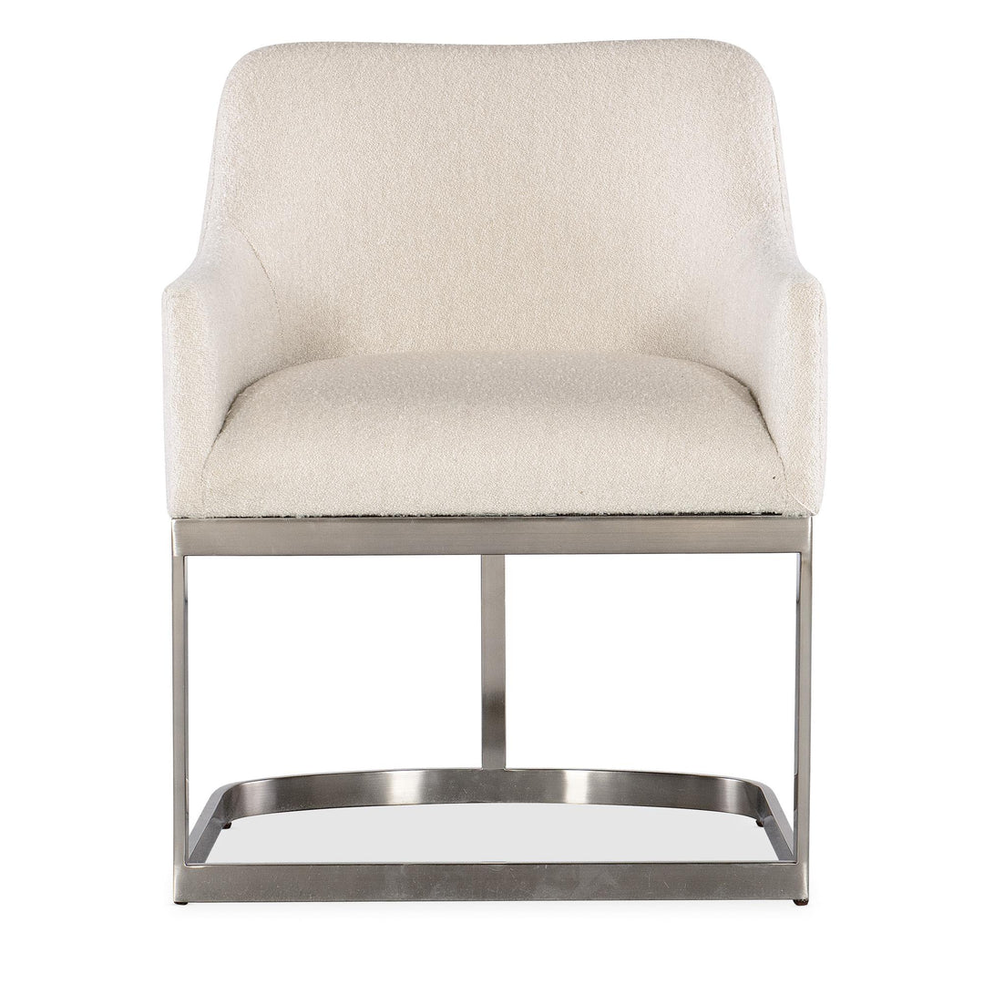 MODERN MOOD BOUCLE DINING ARM CHAIR