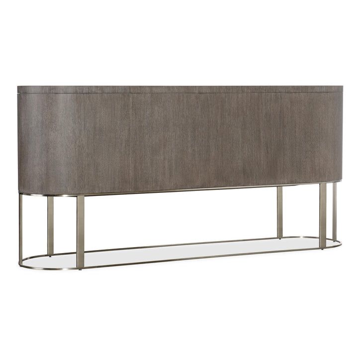 MODERN MOOD SERVER CABINET - DARK BROWN - BACK VIEW