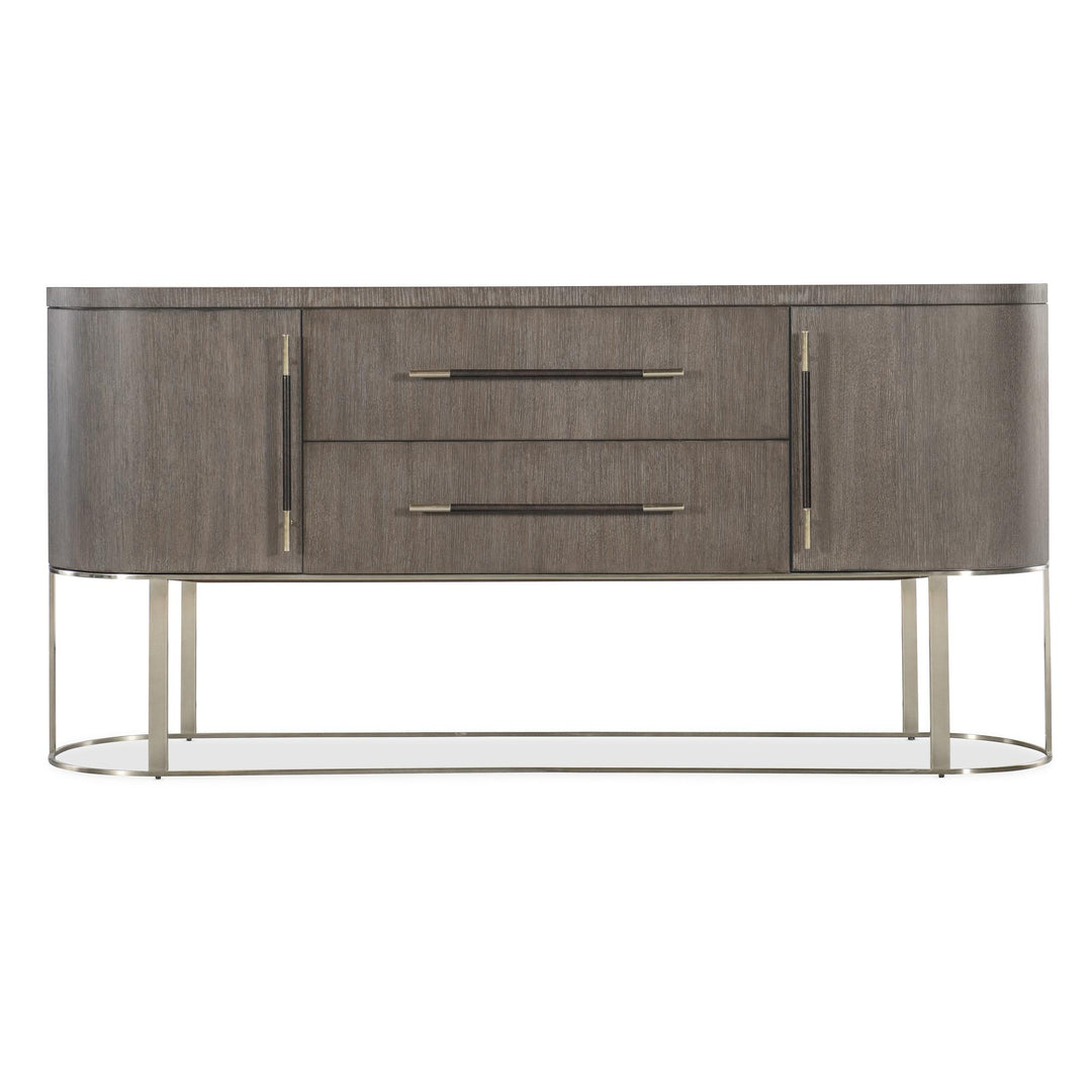 MODERN MOOD SERVER CABINET - DARK BROWN - FRONT VIEW