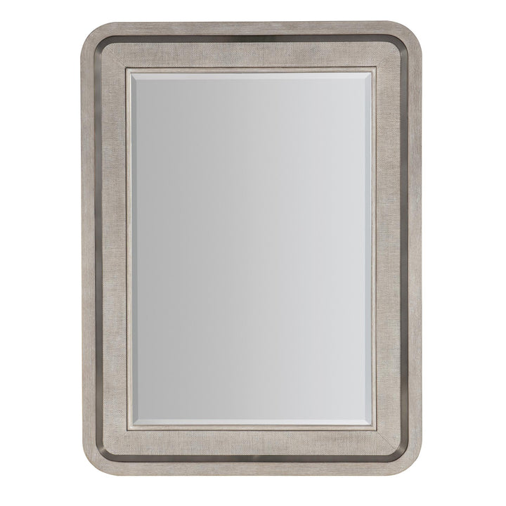 MODERN MOOD RAFFIA RECTANGLE BEVELED MIRROR