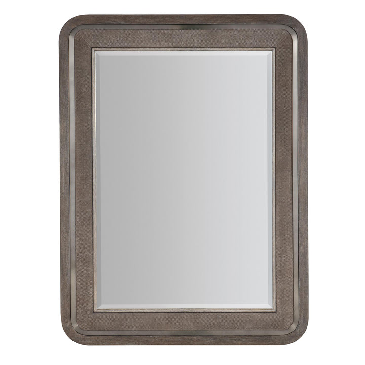 MODERN MOOD RAFFIA RECTANGLE BEVELED MIRROR