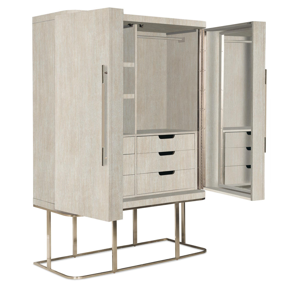 MODERN MOOD WARDROBE - LIGHT OAK - FRONT VIEW