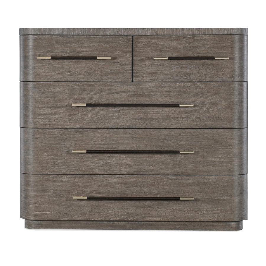 MODERN MOOD BACHELORS CHEST - DARK BROWN - FRONT VIEW