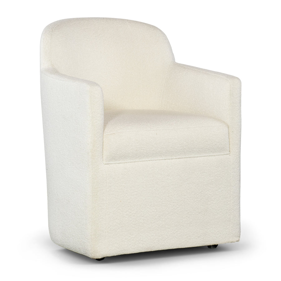 COMMERCE AND MARKET IZABELA UPHOLSTERED ARM CHAIR - FRONT VIEW