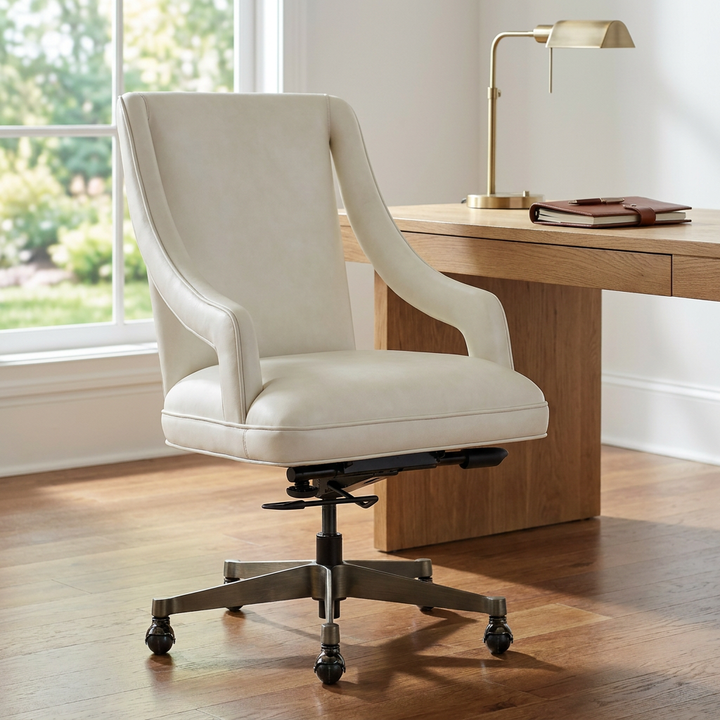 White office chair isolated