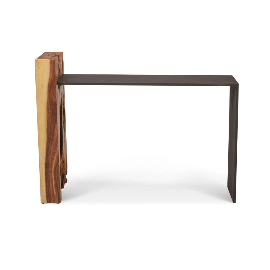 NATURALS SOLID CHAMCHA WOOD FORTIS CONSOLE TABLE