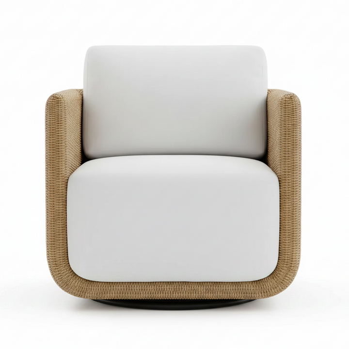 SANTORINI OUTDOOR WICKER SWIVEL CHAIR