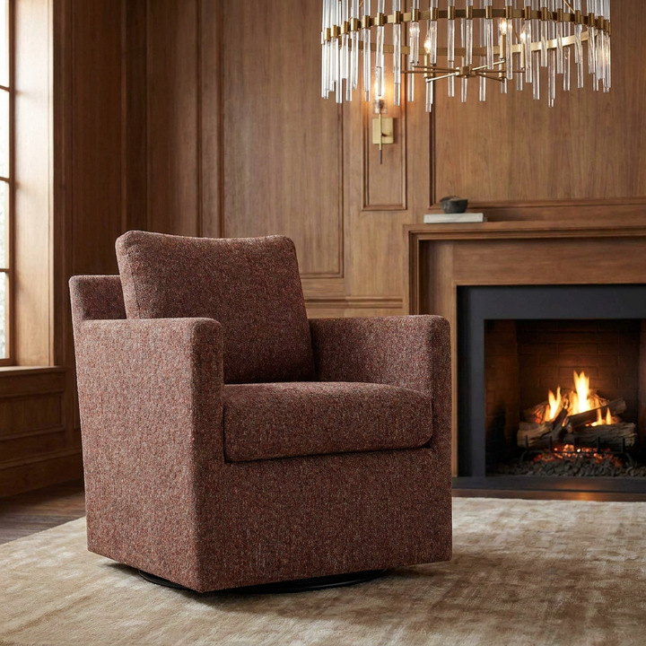 CANYON CHENILLE SWIVEL ARMCHAIR