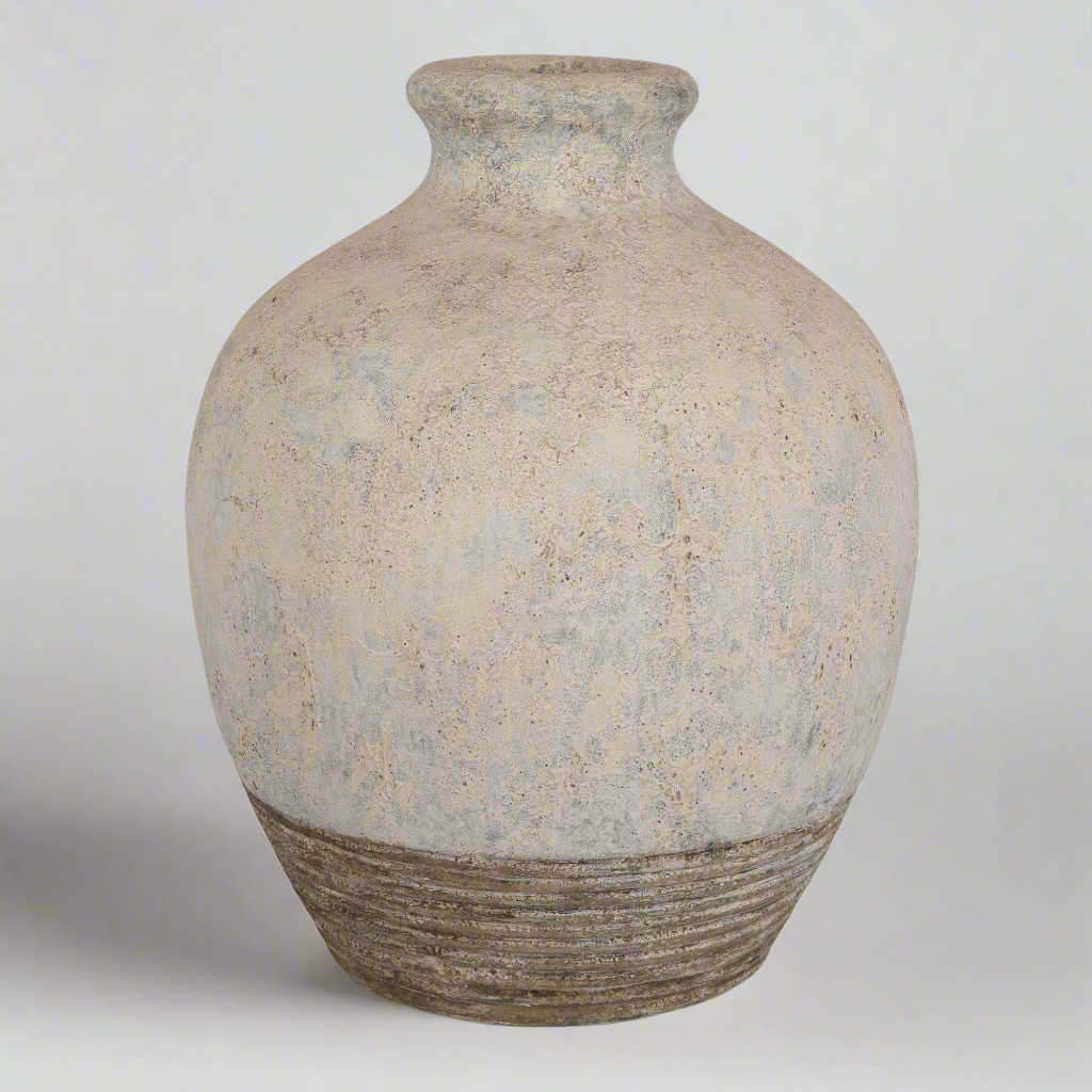 FERNANDINA OVERSIZED RUSTIC CONCRETE VASE