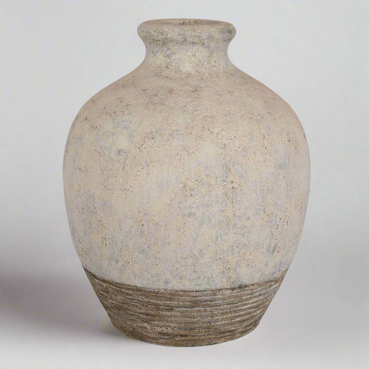 FERNANDINA OVERSIZED RUSTIC CONCRETE VASE