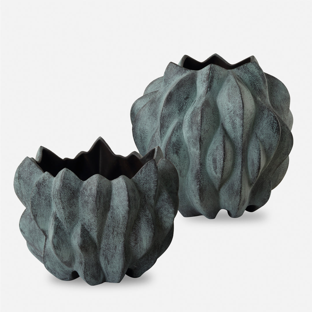 VERDANT BRONZE VASES | SET OF 2