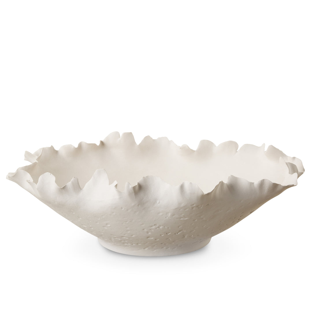 BLOSSOM SHORT OFF-WHITE CERAMIC BOWL