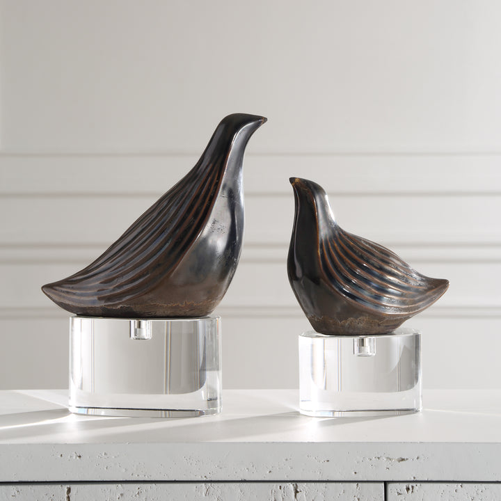 NESTING BIRD SCULPTURES | SET OF 2