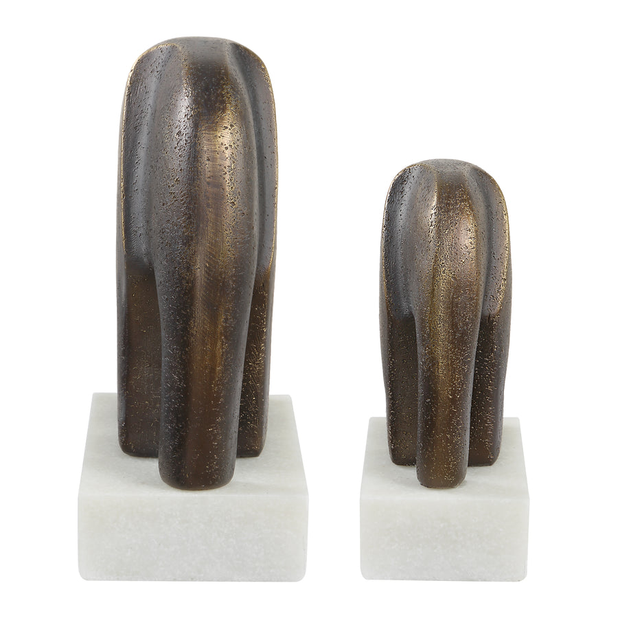 TIMELESS TUSK SCULPTURES | SET OF 2