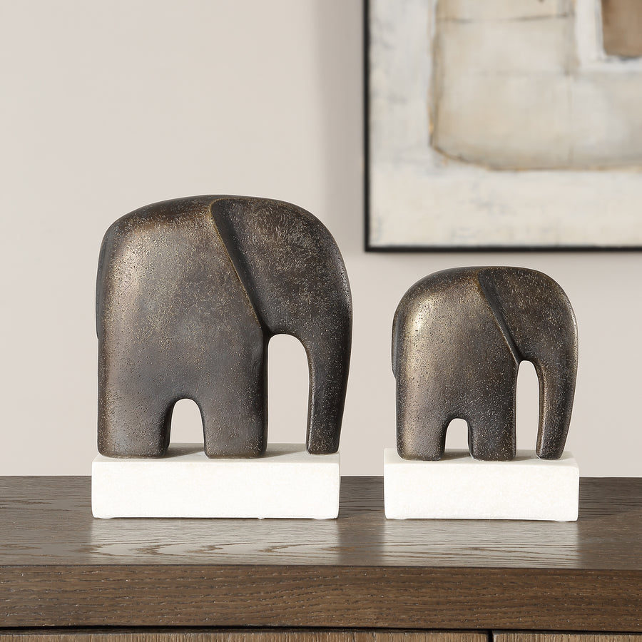 TIMELESS TUSK SCULPTURES | SET OF 2