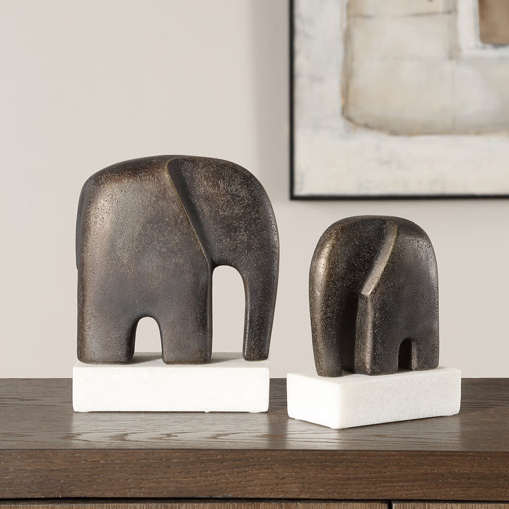TIMELESS TUSK SCULPTURES | SET OF 2
