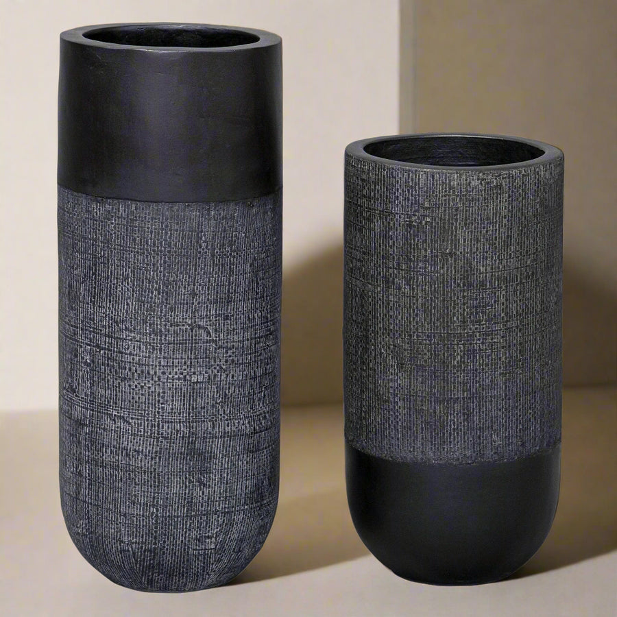 WOVEN SHADOW VASES | SET OF 2