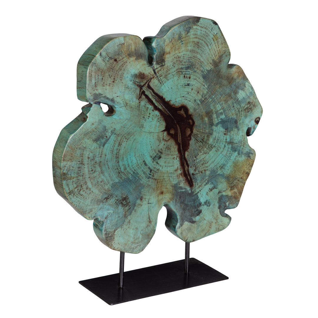 BAHATI BLUE TAMARIND SLICE SCULPTURE