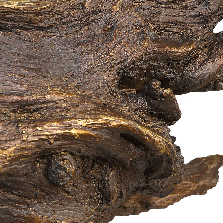 GILDED BRANCH SCULPTURE