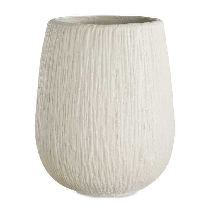 RUSTIC RIDGE OFF-WHITE OUTDOOR PLANTER