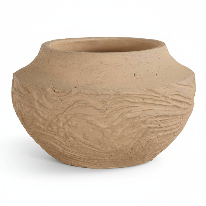 SANDSTONE FLOW SMALL TERRACOTTA VASE