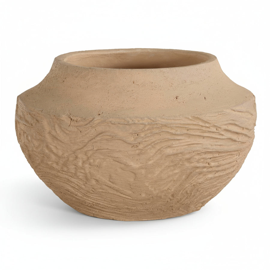 SANDSTONE FLOW SMALL TERRACOTTA VASE