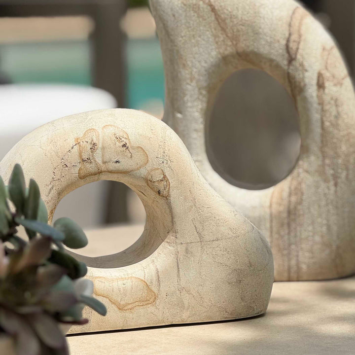 STONE FLOW SCULPTURES | SET OF 2