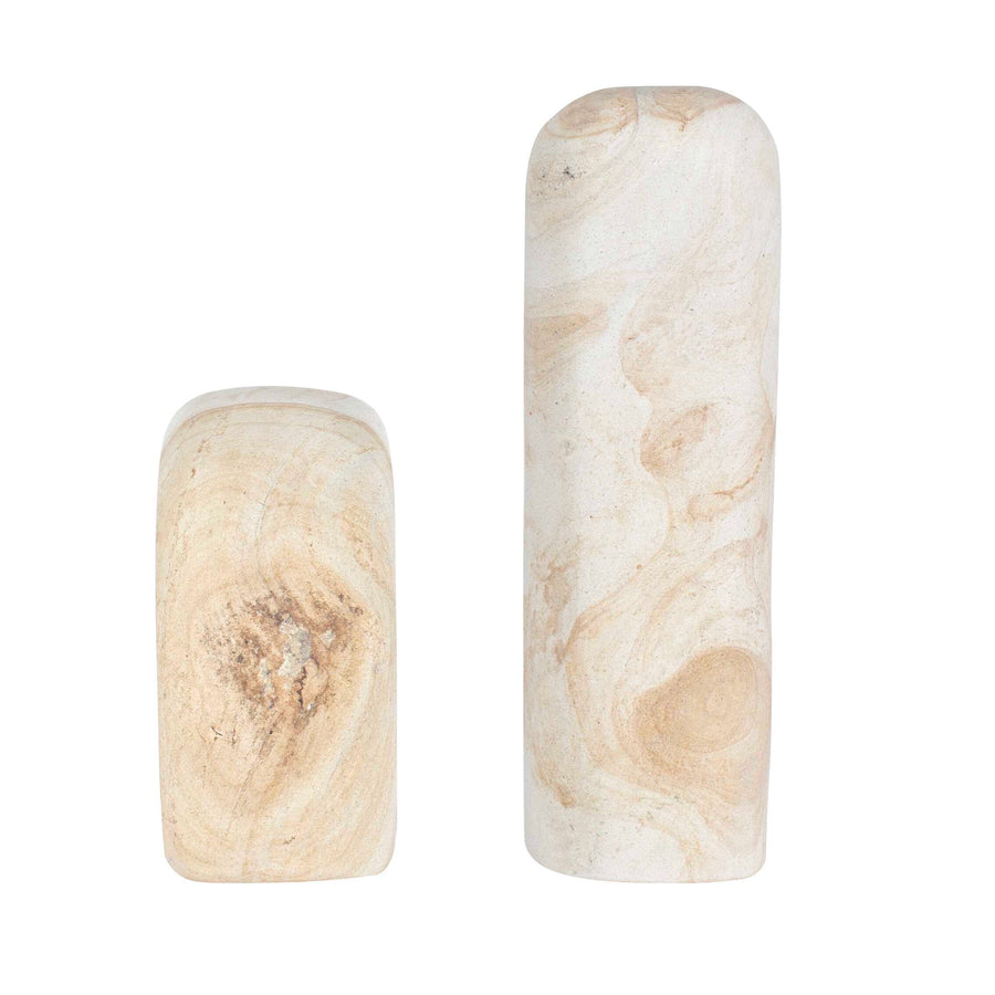 STONE FLOW SCULPTURES | SET OF 2