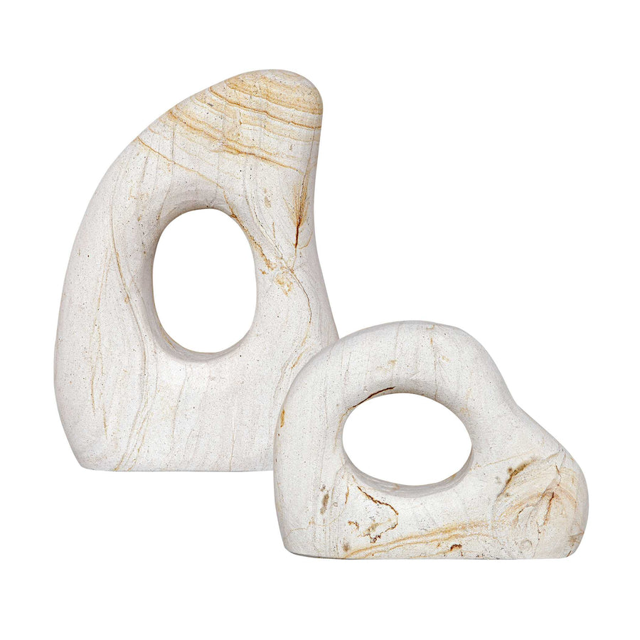 STONE FLOW SCULPTURES | SET OF 2