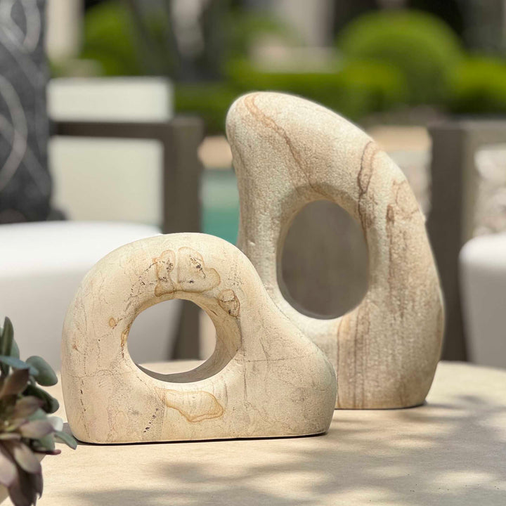 STONE FLOW SCULPTURES | SET OF 2
