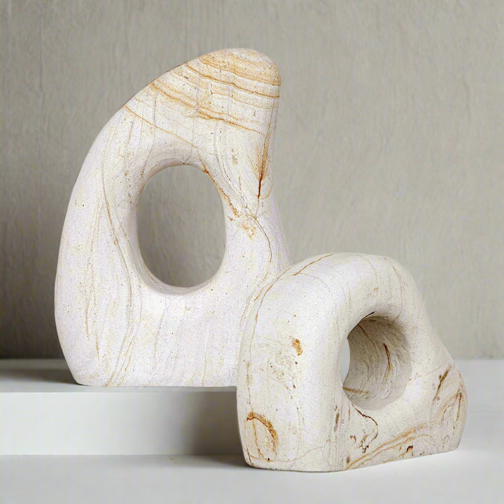 STONE FLOW SCULPTURES | SET OF 2