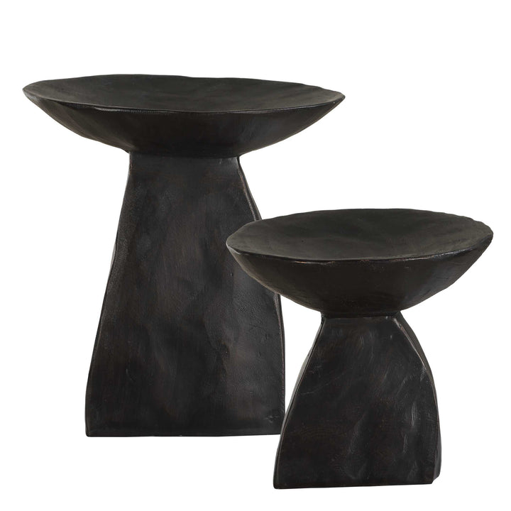 SHADOW PEDESTAL BOWLS | SET OF 2