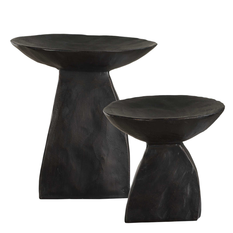 SHADOW PEDESTAL BOWLS | SET OF 2